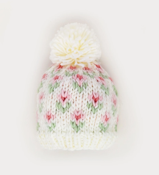 Bitty Blooms Blush Beanie Hat Med (6-24 mos)