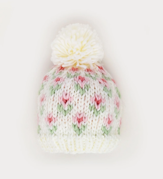 Bitty Blooms Blush Beanie Hat Med (6-24 mos)