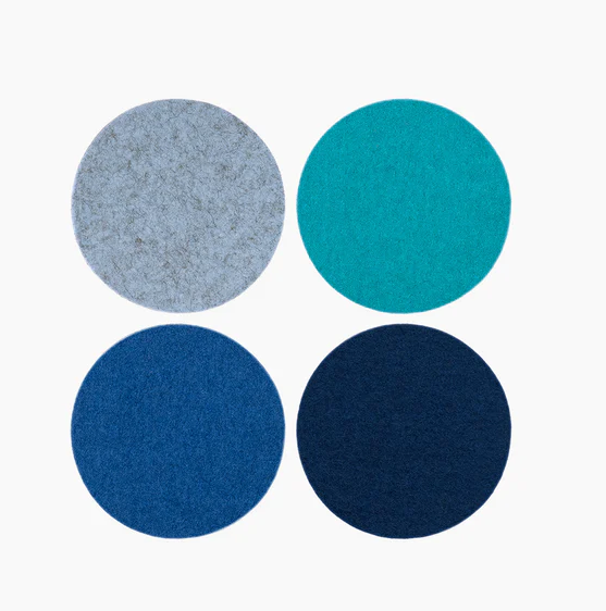 Coaster Round 4 pack - ocean