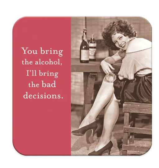 Bad Decisions Coaster S/4