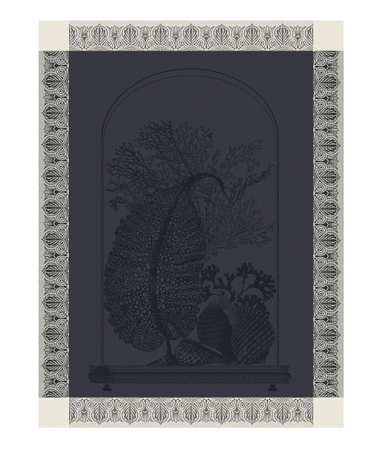 Tea Towel Curiosites Minerale - Grey