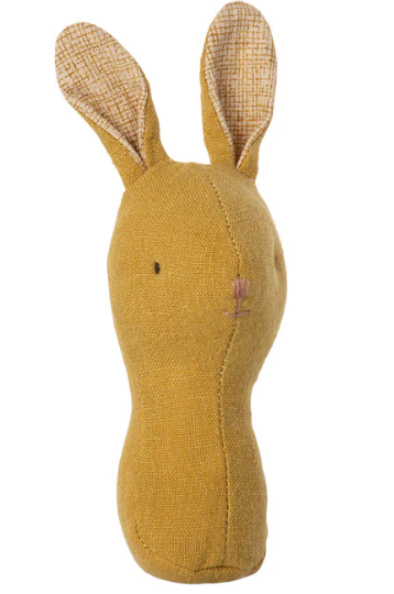 Lullaby friends, Bunny Rattle - dusty yellow
