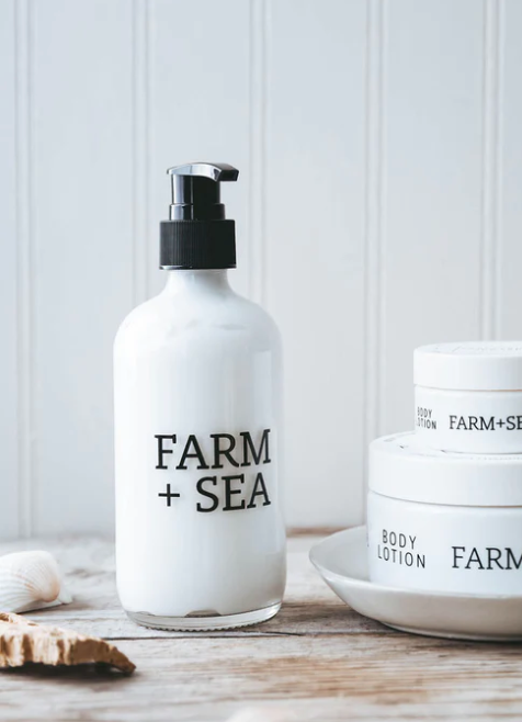 Grapefruit & Sea Salt  Body Lotion - Glass Pump Bottle