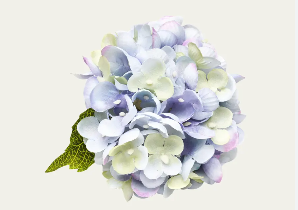 Hortensia Hydrangea Napkin Ring - Blue