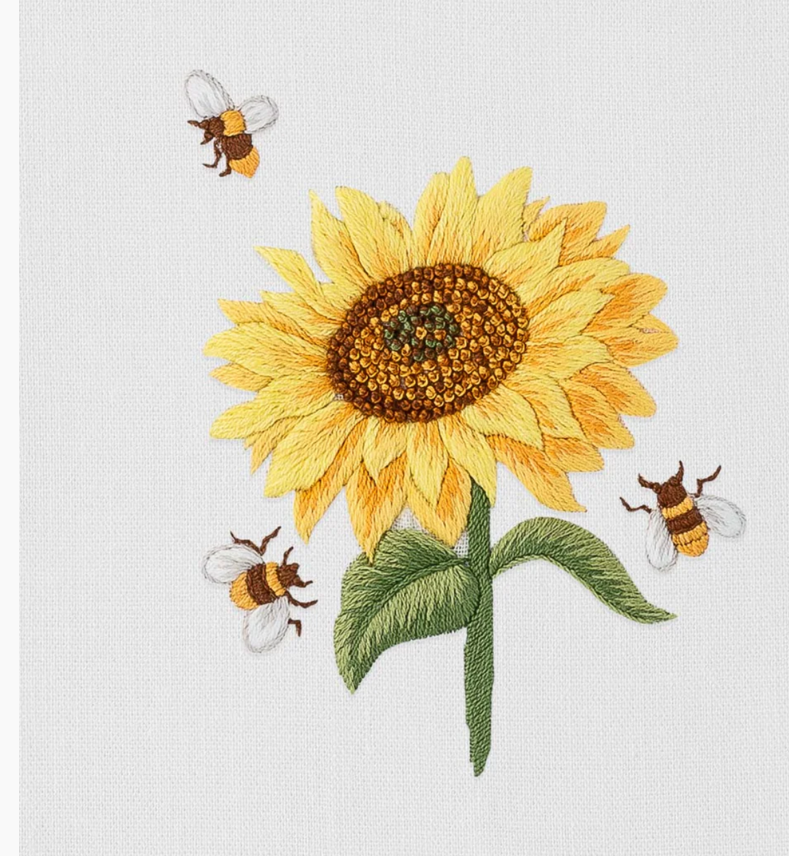 Sun Flower & Bees Hand Towel