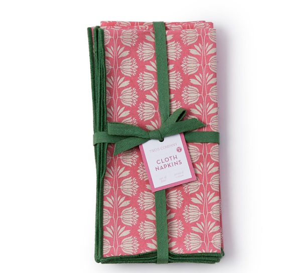 Palm Deco Napkins S/4