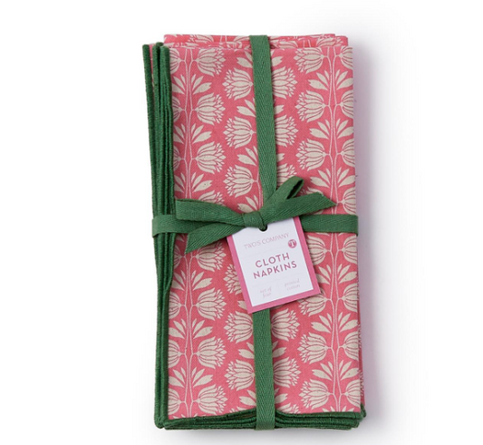 Palm Deco Napkins S/4