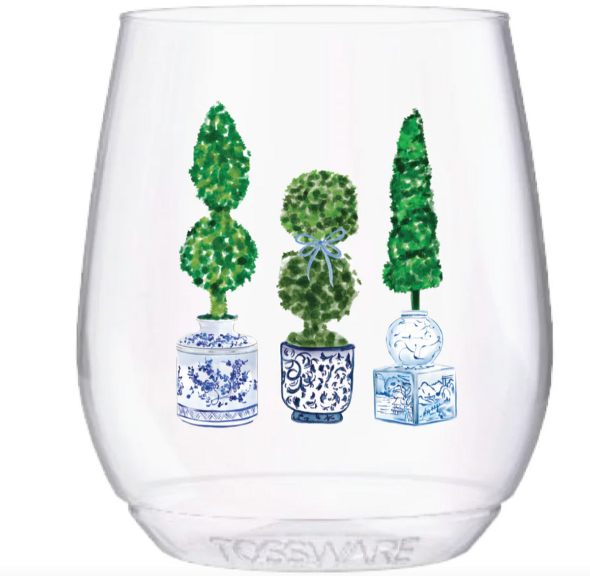 Topiary Jar Stemless Tossware