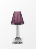 Carmen Candle Lamp Amethyst - 12"
