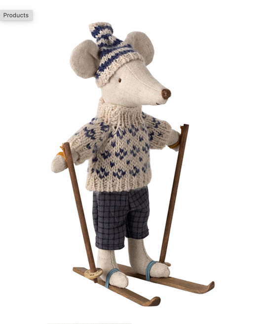 Winter Mouse With Ski Set