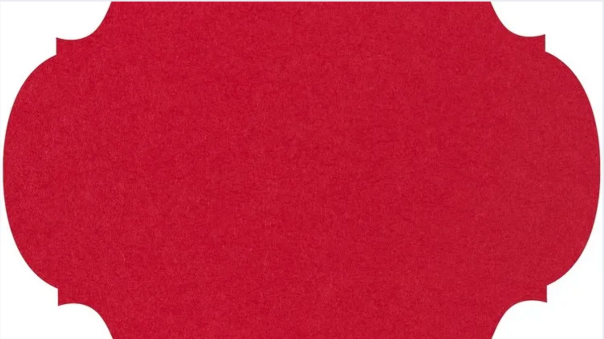 Die-cut Red French Frame Placemat