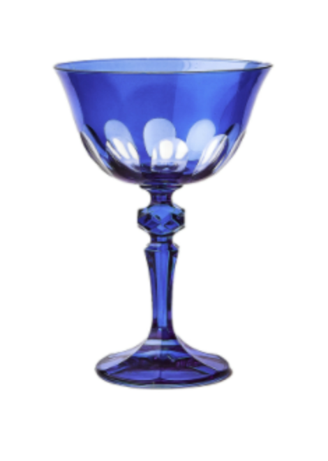 Rialto Glass Coupe Moon Glow (Dark Blue)