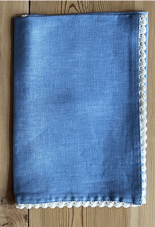 Linen Napkin   Cadet Blue - Set of 4