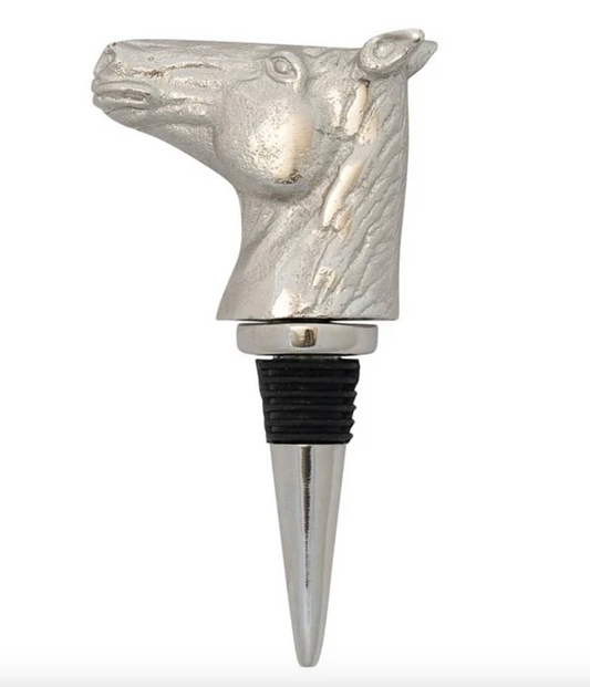 Aluminum Horse Head Bottle Stopper in Kraft Box