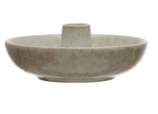 Stoneware Dish w/ Tootpick Holder