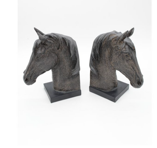 Horse's head bookends ( 2 )