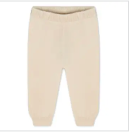 Pocket Sweater Knit Baby Legging Pants Natural 0-3