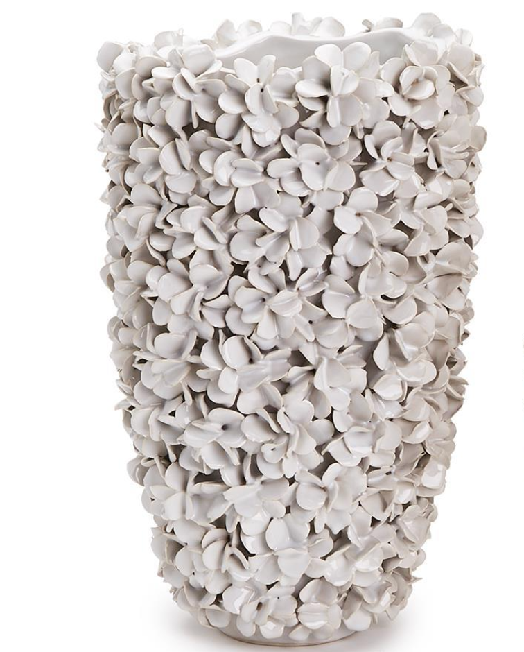 White Hydrangea Vase
