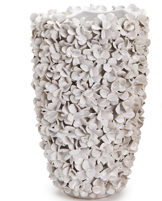 White Hydrangea Vase