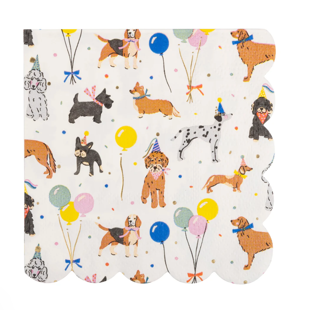 Dog Party Cocktail Napkin