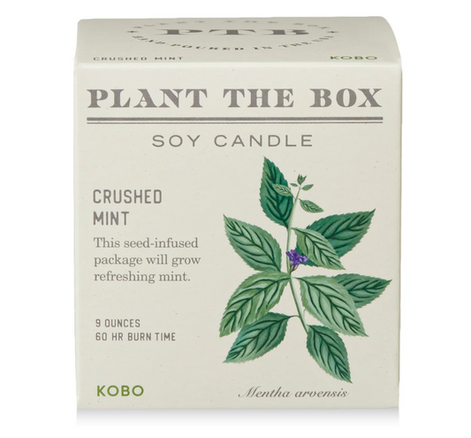 Crushed Mint Plant the Box Candle