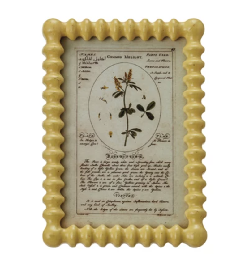 Wood Picture Frame- Yellow