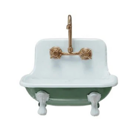 Metal Sink Shaped Soap Dish