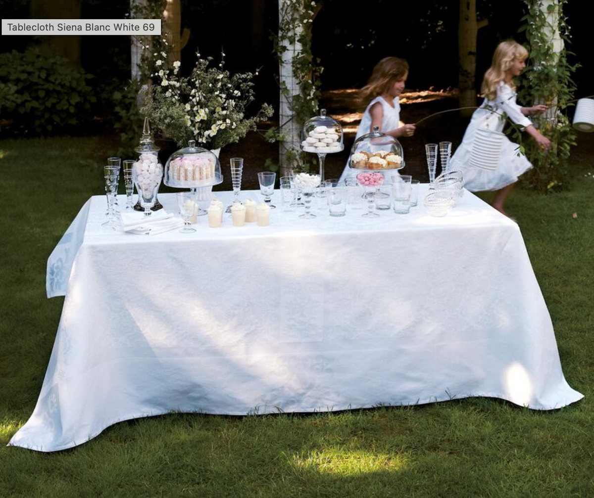 Sienna Tablecloth - White  - 69x126