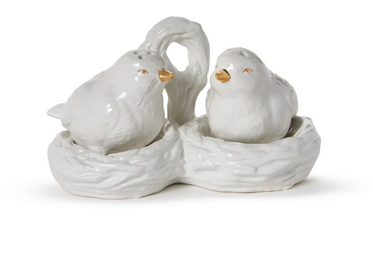 Birds Salt & Pepper Shakers Nest Set