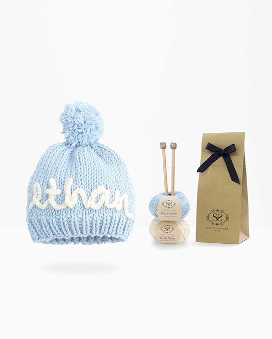 Personalized Mini Hat Knitt - Blue